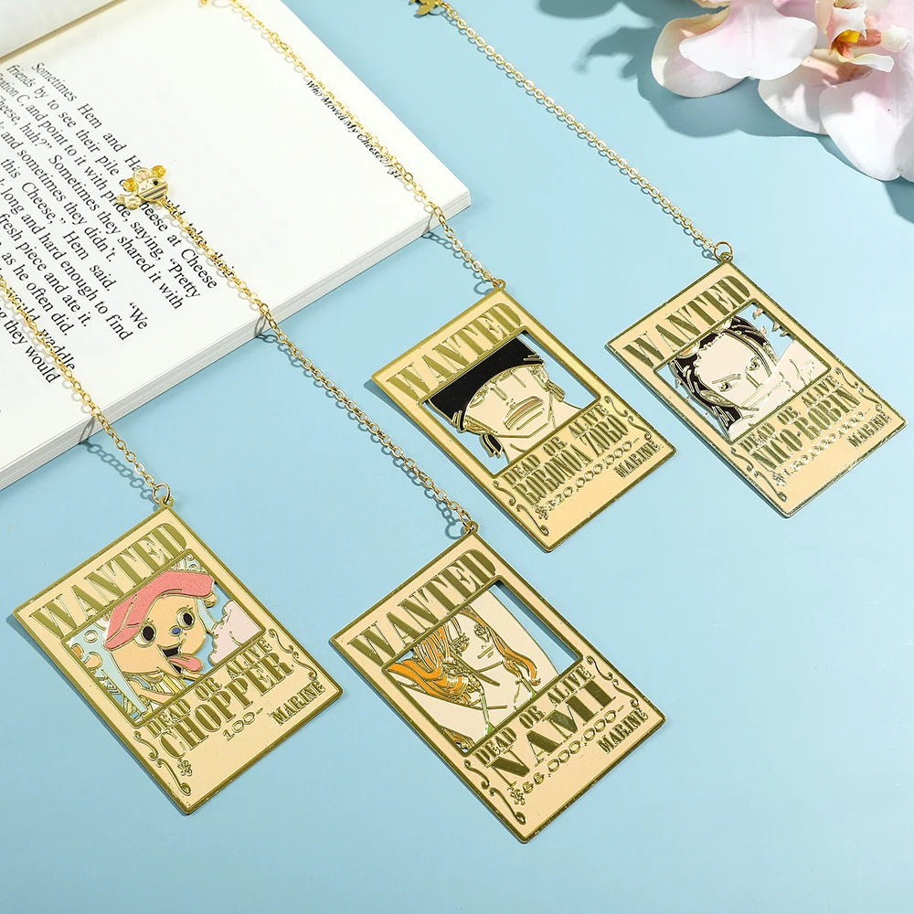 One Piece Metal Bookmarks