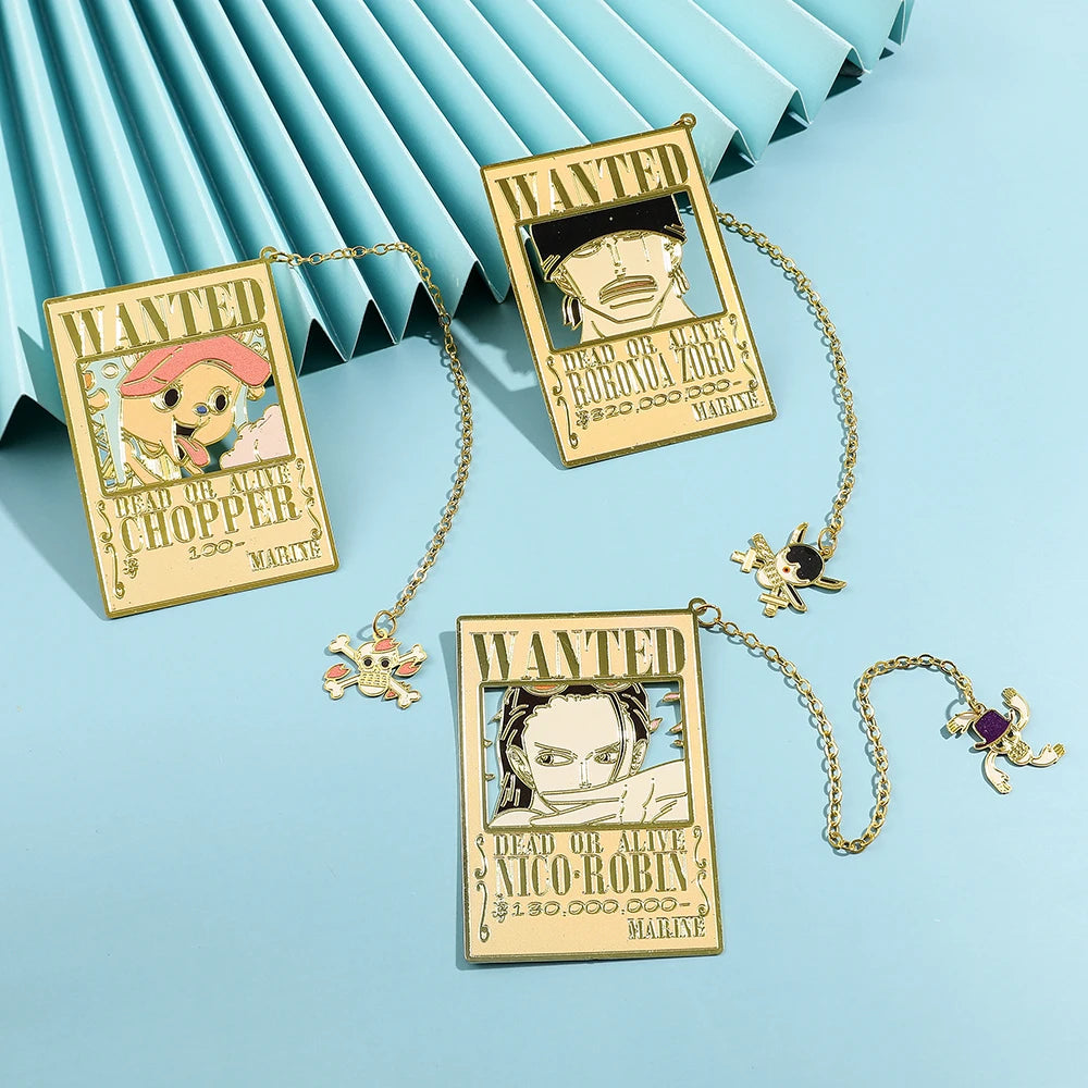 One Piece Metal Bookmarks