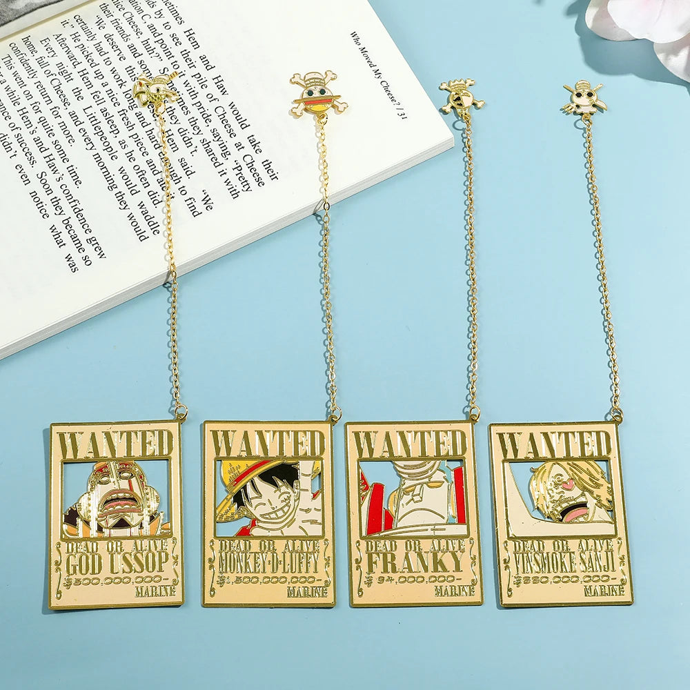 One Piece Metal Bookmarks