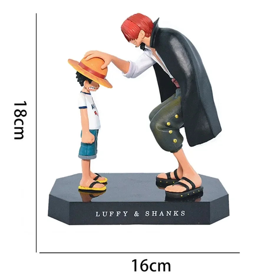 One Piece Luffy & Shanks Figurine