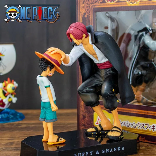 One Piece Luffy & Shanks Figurine