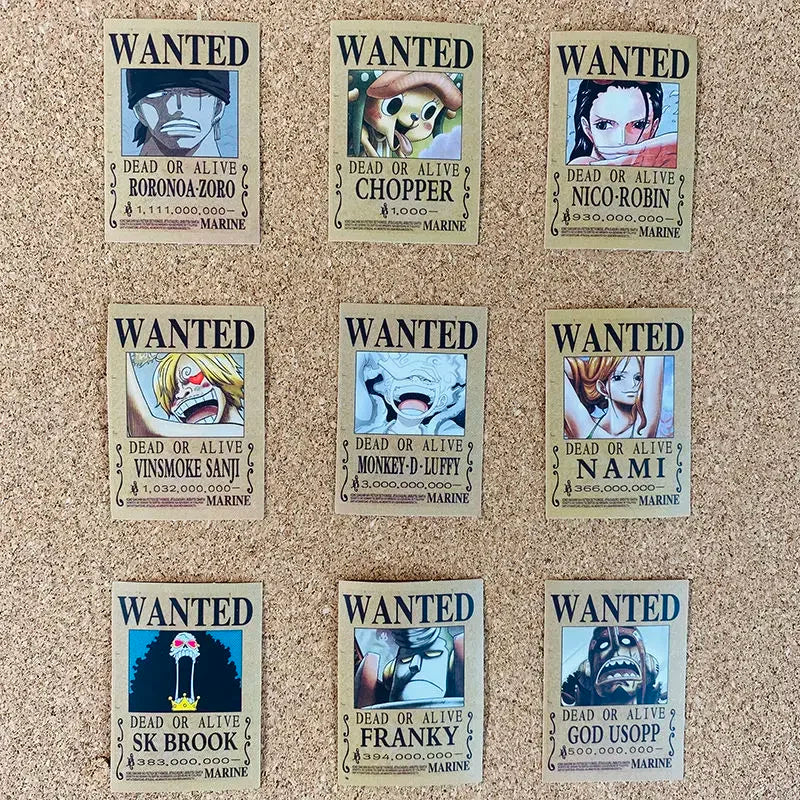 53 Pcs One Piece Stickers