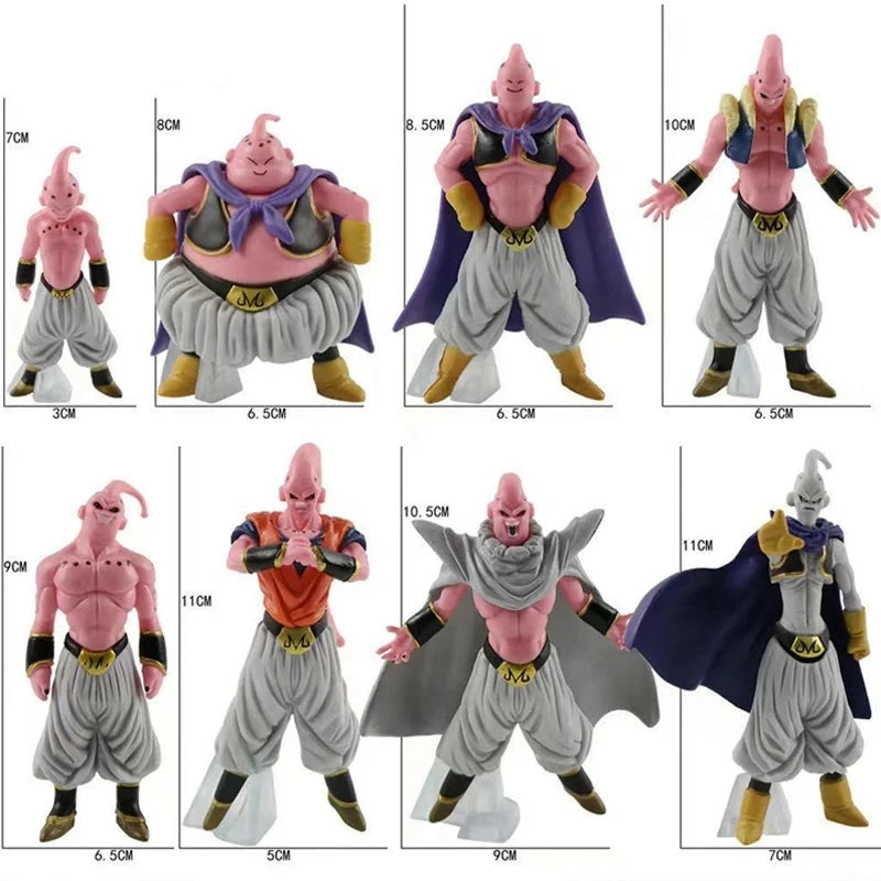 8 pcs Majin Buu Dragon Ball Z Figurines